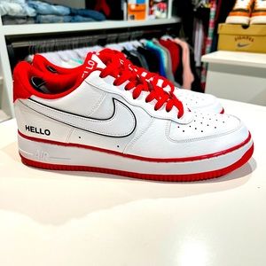 Air Force ones “hello my name is” edition